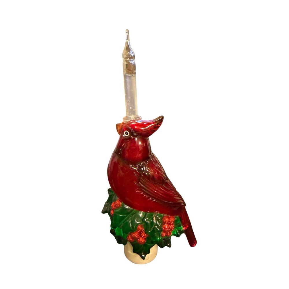 Unbranded‎ Cardinal Bubble Light Night Light Unisex OS Red Christmas Holly